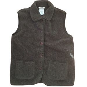 Vintage & Rugged Northern Reflections fleecey green vest